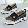 Shoes women's shoes casual shoes flying woven breathable single shoes old Beijing cloth shoes one pedal middle-aged and elderly mother shoes