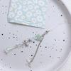 Artistic Style Butterfly Cute Pendant Phone Charm Rope Four Leaf Clover Key Chains Fashionable Beaded Keyring Ornament For Phone