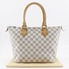 LOUIS VUITTON Saleya PM Handbag N51186 White Damier Azur Canvas Women Used