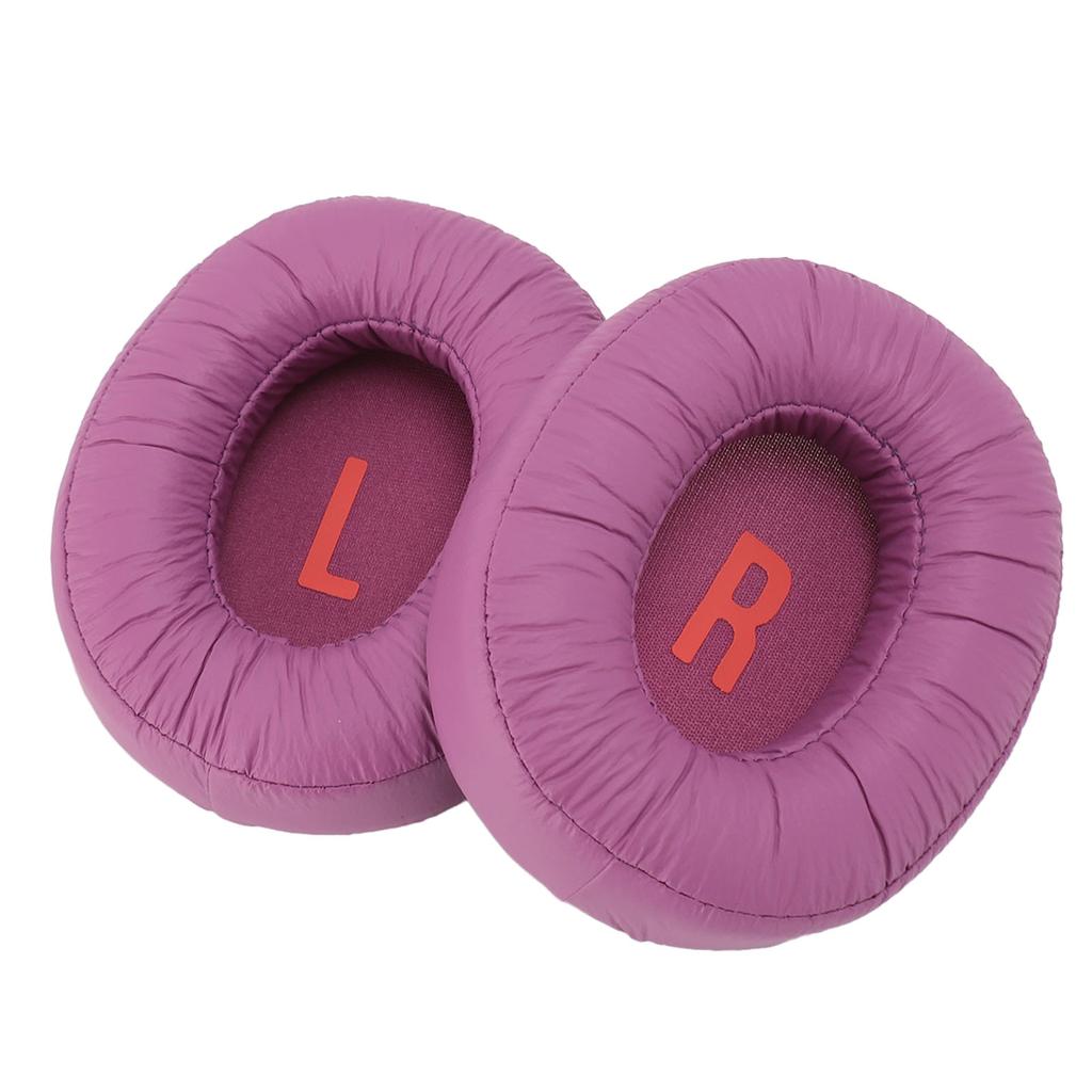 Ear Pads Replacement for JR460NC Children Headphones Memory Foam Foam PU Leather Ear Cushions Purple