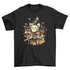 'I'm Fine Gamer'' Cat with Sword Funny T-shirt - Level Up Your Style! Unisex Prin