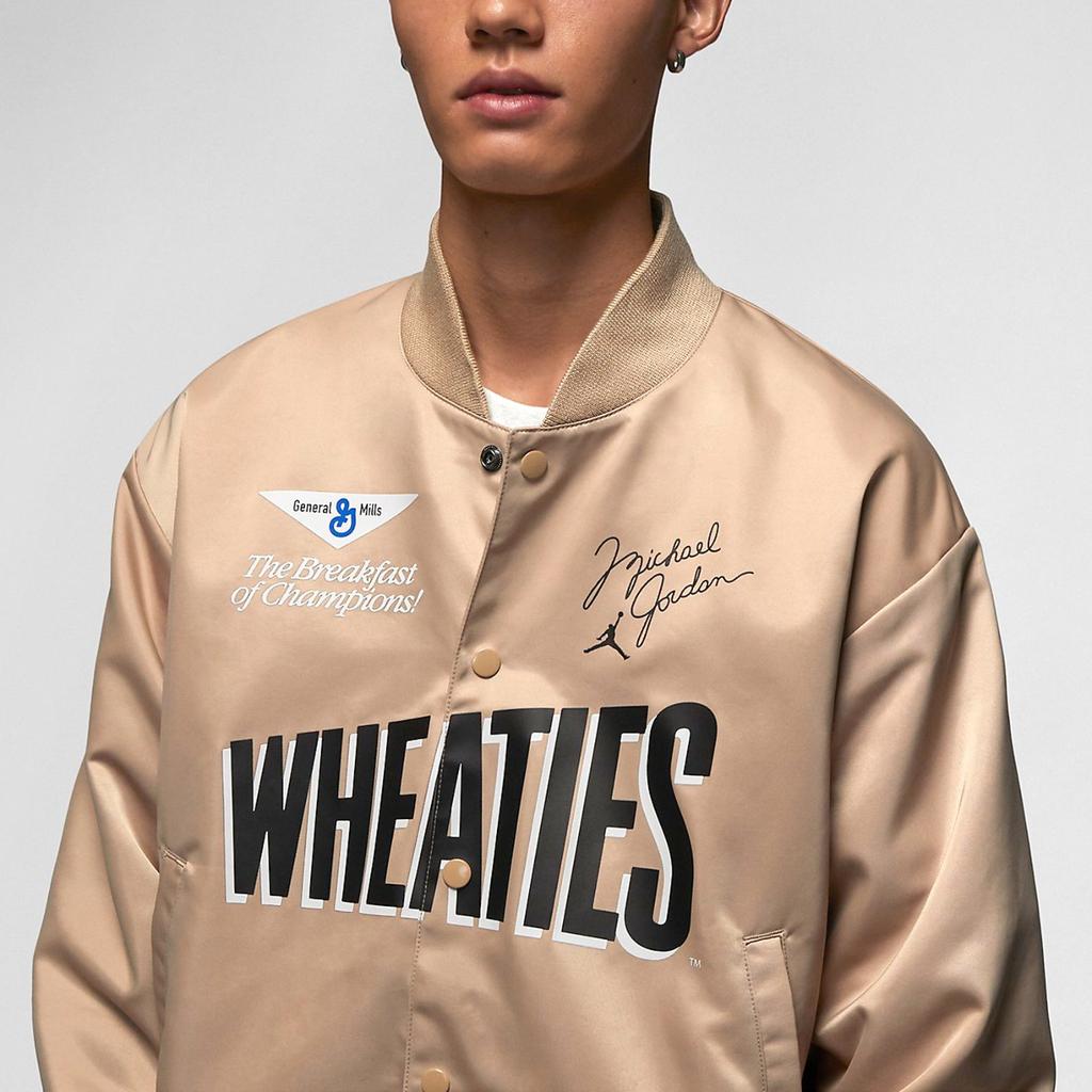 Jordan Flight MVP Print Zip Jacket Men Outerwear Desert-Yellow DV7579-277