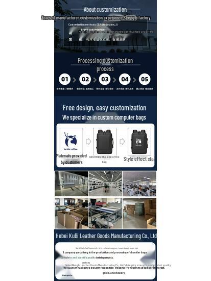 Expandable Water-Repellent Leather Laptop Backpack for Men - Large Capacity, Ideal for Business Trips and Commutes