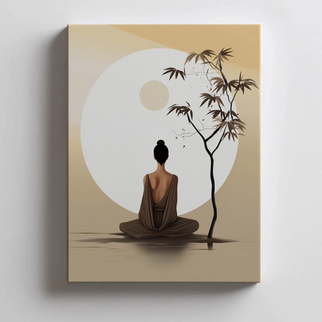 Spokój W Równowadze Spokój W Równowadze, 30X40 Cm, Bez Ramy, Płótno Premium Na Blejtramie