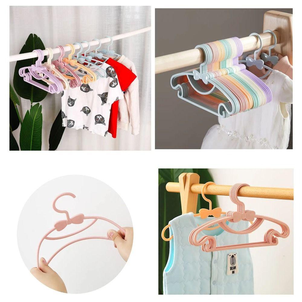 30Pcs Plastic Material Kids Clothing Hangers Portable Closet Organizer  Nursery Decor