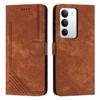 For Realme C71 4G Stand Case Imprinted Lines Leather Phone Cover