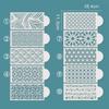 2025 Fondant Cake Stencils Edge Template Cake Decorating Tools Wedding Birthday Embossing Stamp Mold for Baking Cake Accessories