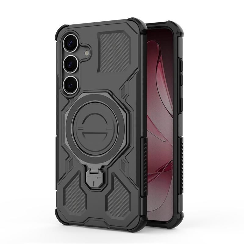 Magnetic Wireless Charge Cover For Samsung Galaxy S25 Ultra Phone Holder Case Samsung S25 Plus Cover For Samsung S25 Plus Case
