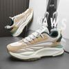Men's Vulcanized Shoes Breathable Mesh Tennis Sports Running Shoes Comfortable Thick-soled Shoes Autumn New Casual Sports Shoe