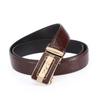 High-End Pure Cowhide Pants Belt Crocodile Men's Leather Belt Business Comfort Click Belt Young People Simple High-End Pure Cowhide Pants Belt