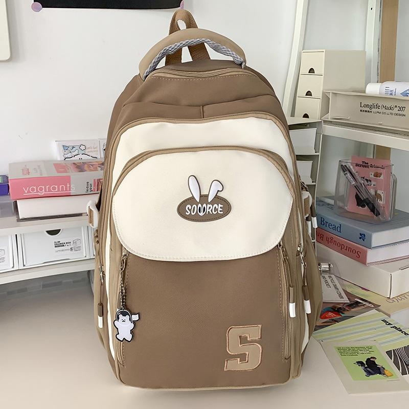 Children's schoolbags, elementary school students, girls, junior high school students, high school students, high-value contrasting colors
