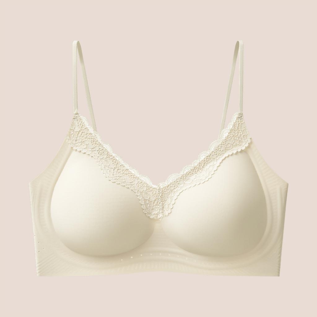 Cool foundation, thin shoulder straps, beautiful back underwear, women's small breasts gathered, soft support, seamless bra cover thickened