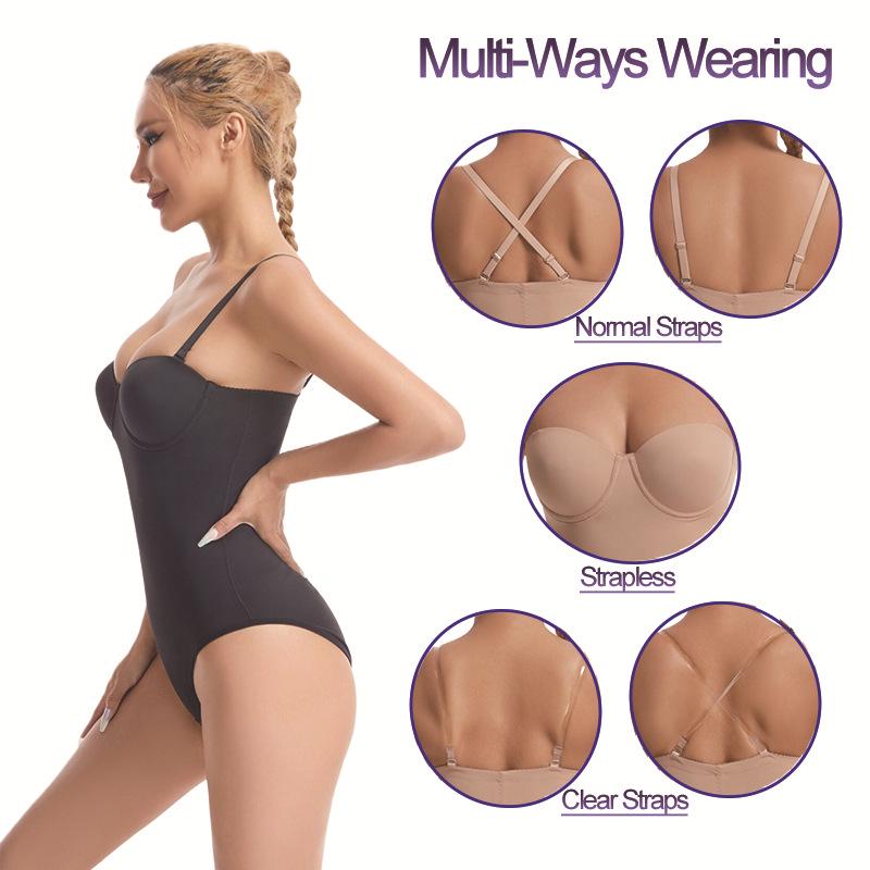 Plus Size Strapless Underwire Body Shaper: Seamless Waist & Abdomen Slimming Underwear for Special Occasion Dresses