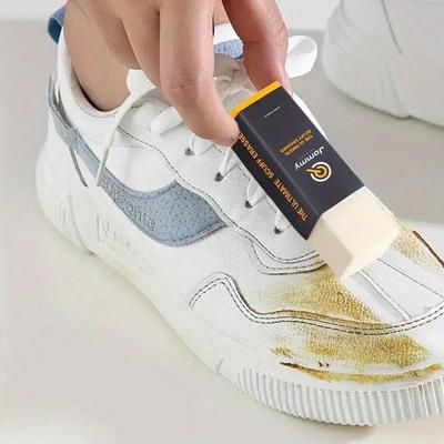 Suede Eraser & Shoe Brush: White Shoe Cleaner and Stain Remover