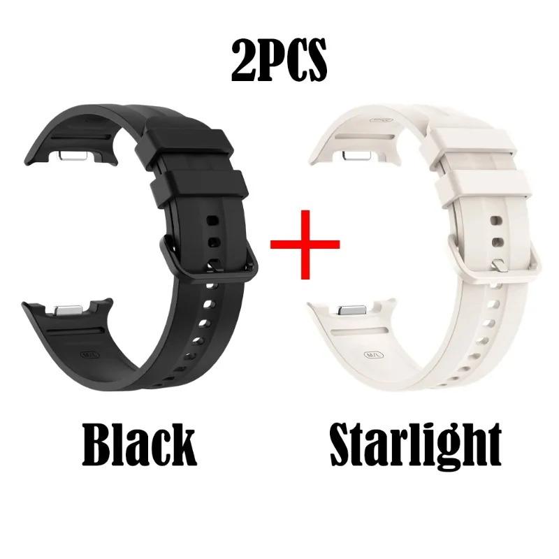2PC Original Silicone Strap for Samsung Galaxy Watch 9 Watch Band Waterproof Replacement Band for Samsung Galaxy Watch 9/8 Strap