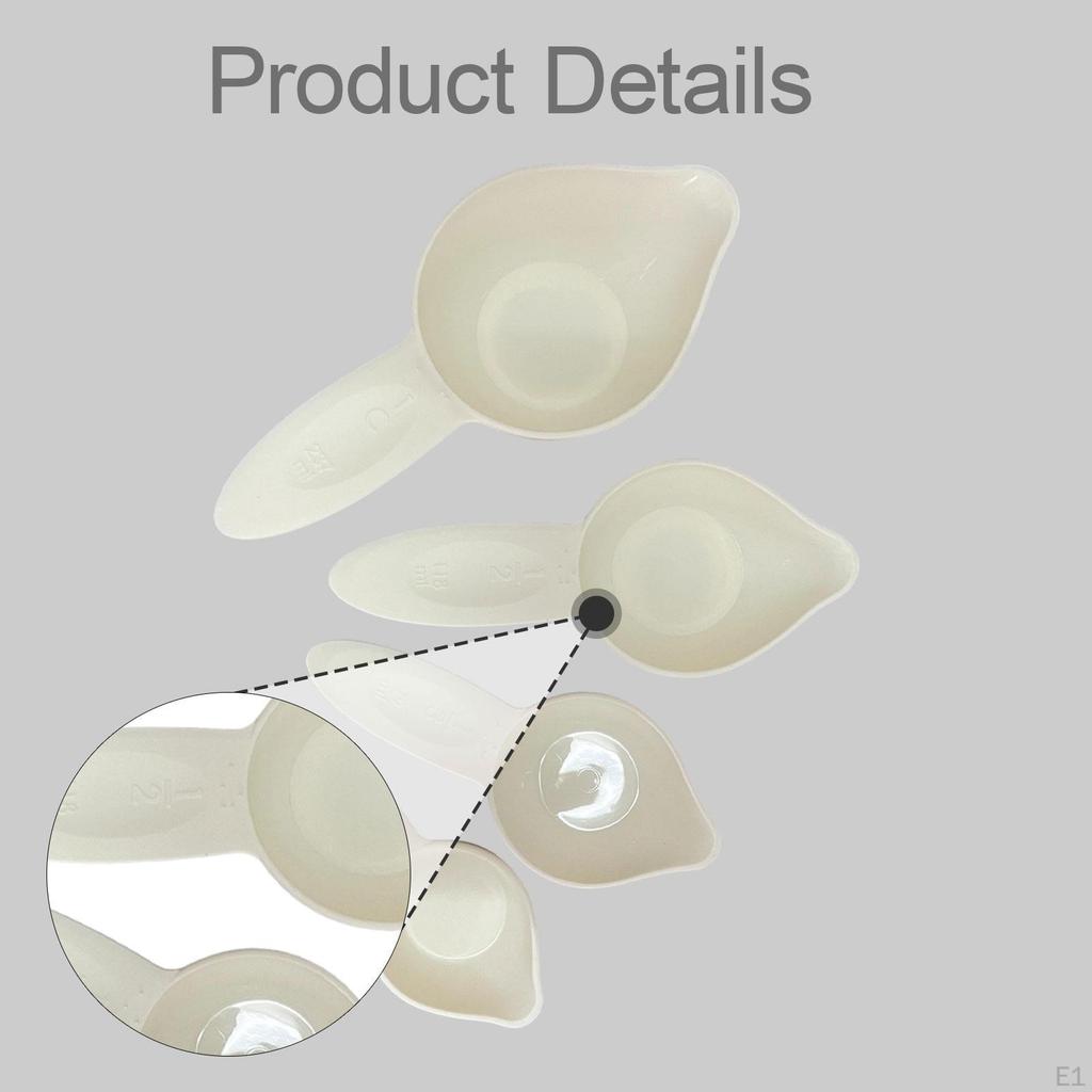 4 Pieces Braille Measuring Cups Set Cooking Aids for Visually Impaired Home Learning Supplies