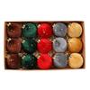 15PC Christmas Balls 8cm Star Velvet Balls Christmas Decorations