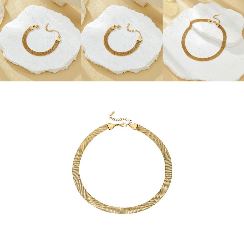 Vintage Gold European Necklace Elegant Ins Style Hip Hop Choker For Women's Fashion