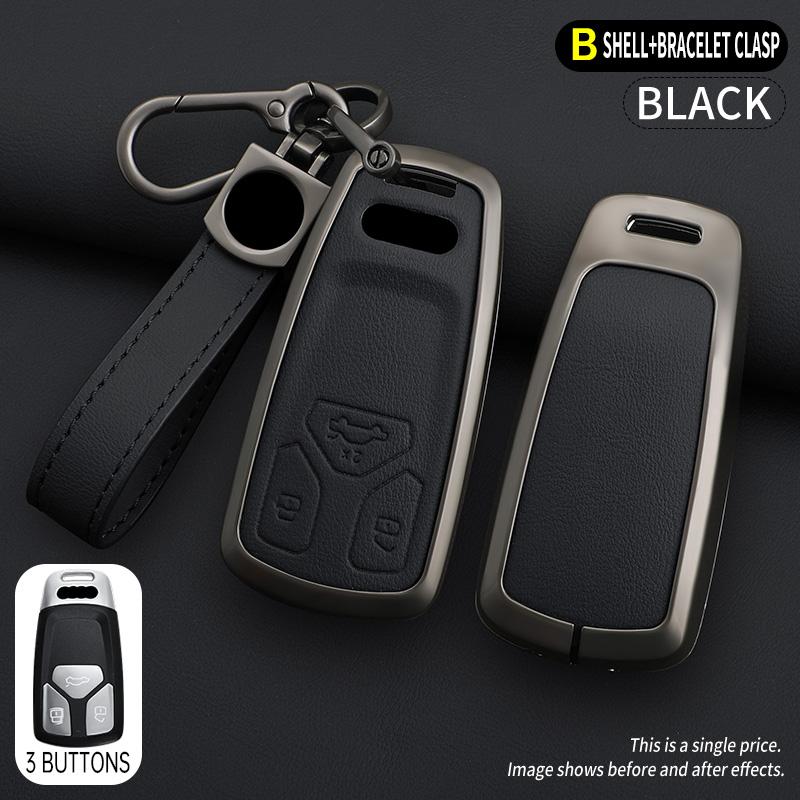 Car Key Case Holder Cover for Q3 Q5 Q8 Q7 Sline C5 C8 A4 B6 B7 B8 B9 TT 80 S6 A1A4 B8 A5 A6 A7 A8 D5 TT 8P 8L Accessories