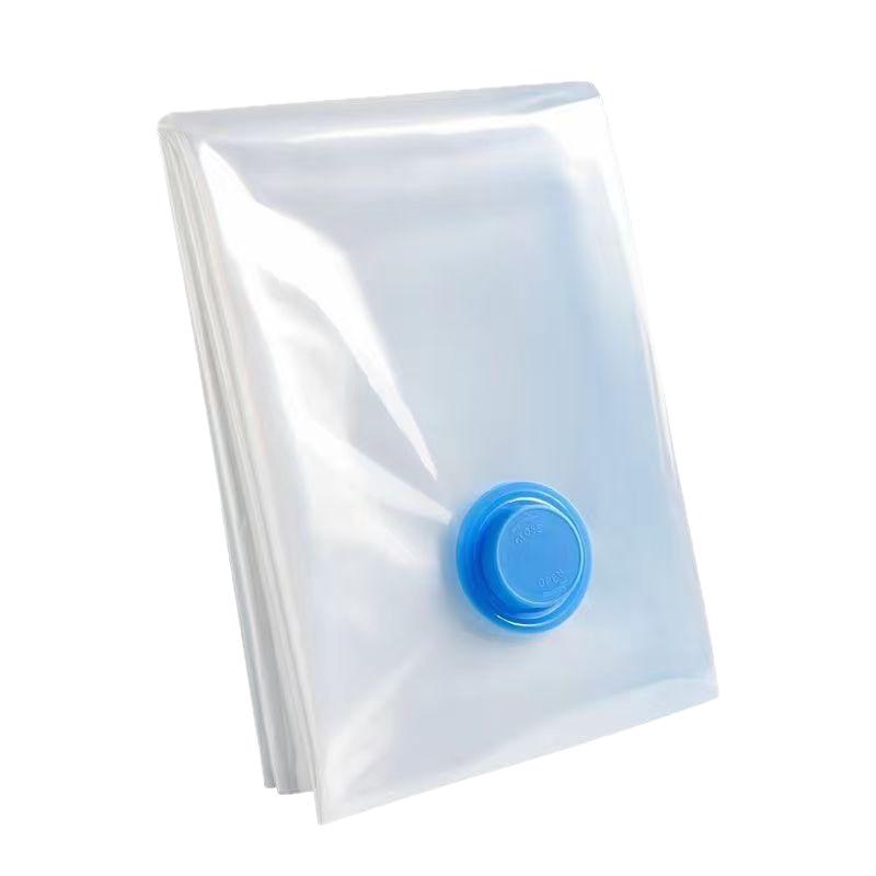 Enhanced Vacuum Storage Bag for Quilts & Clothes: Moisture-Proof, Air-Tight, Pump-Operated Travel Organizer