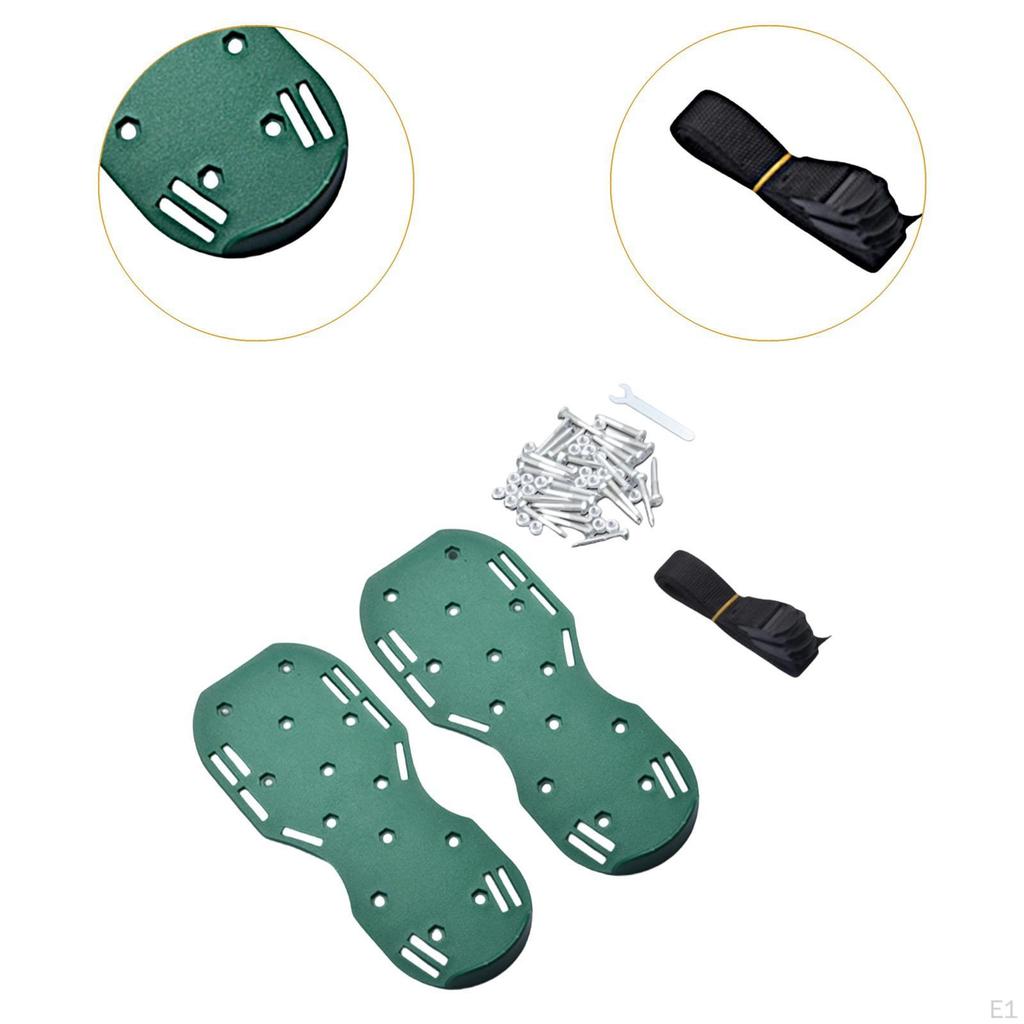 Lawn Aerator Shoes Practical Premium Nails Sandals for Patio Grass Green