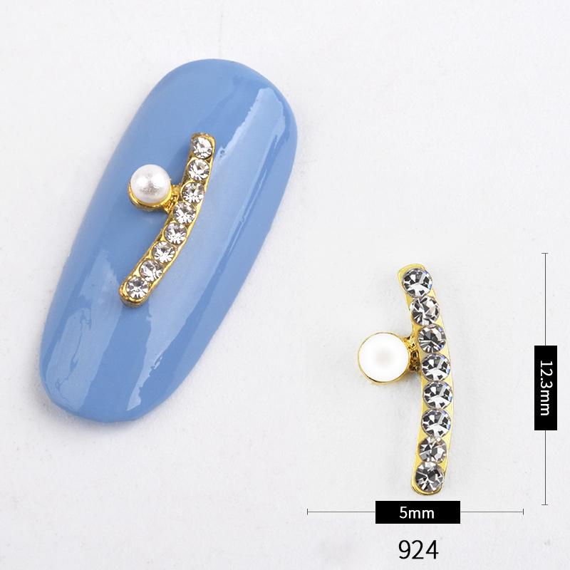 5pc/pack Nail Rhinestone 3D Acrylic Tips DIY Decoration Nail Art Manicure