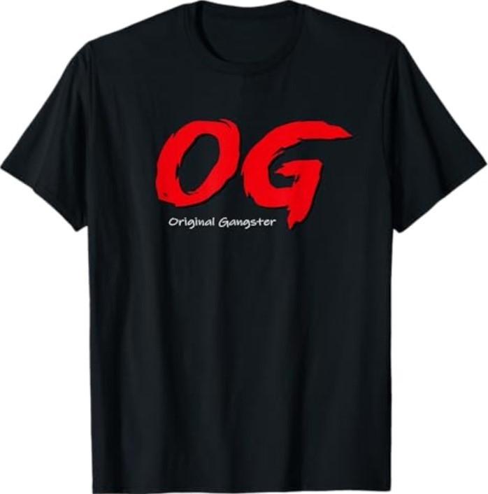 OG Graphic Bold Red Brush Style Design T-Shirt Unisex T-Shirt L