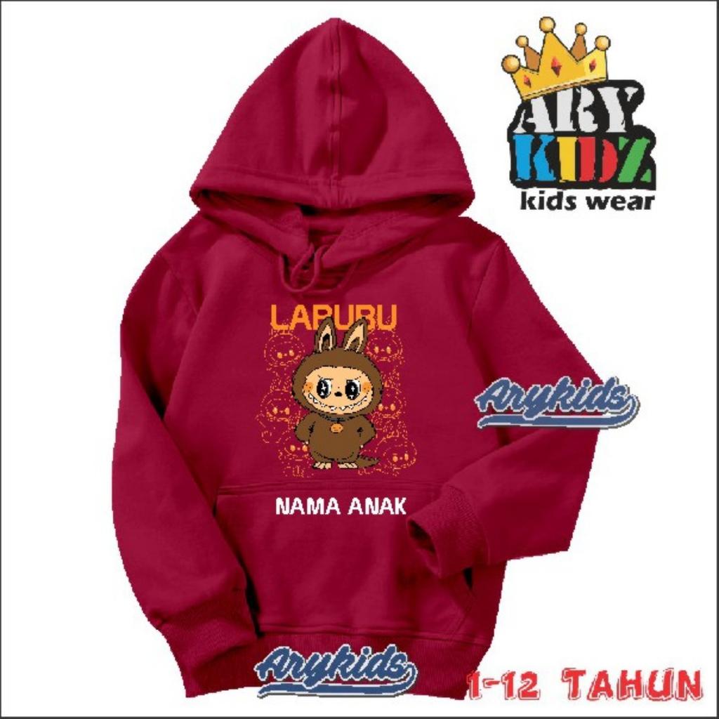 Dziecięca Bluza z Kapturem Nowa Modna Labubu Kids Słodka Kreskówkowa Casualowa Codzienna Bluza 100-160cm Chłopcy Dziewczynki