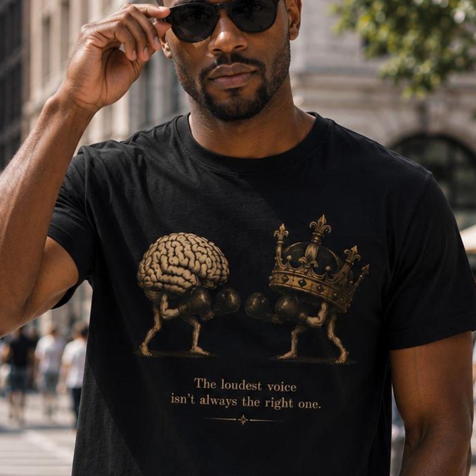 Reason vs Ego T-Shirt – Philosophical Graphic Tee, Psychology Shirt, Deep Thinker Gift, Stoic Wisdom Apparel. M