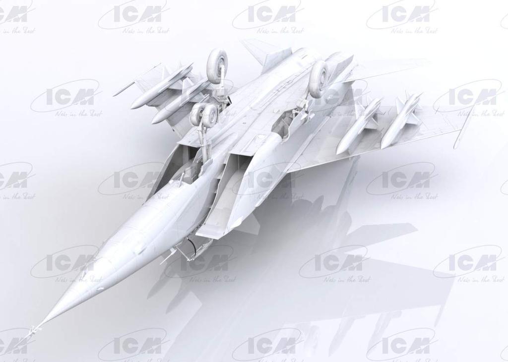 ICM 1/48 scale Soviet MiG-25 BM plastic model kit 48905