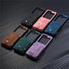 Wallet Foldable Phone Case for Samsung Galaxy Z Flip 7 6 5 4 3 Flip7 FE Flip6 with Zipper Card Holder Leather Back Cover LCSFP