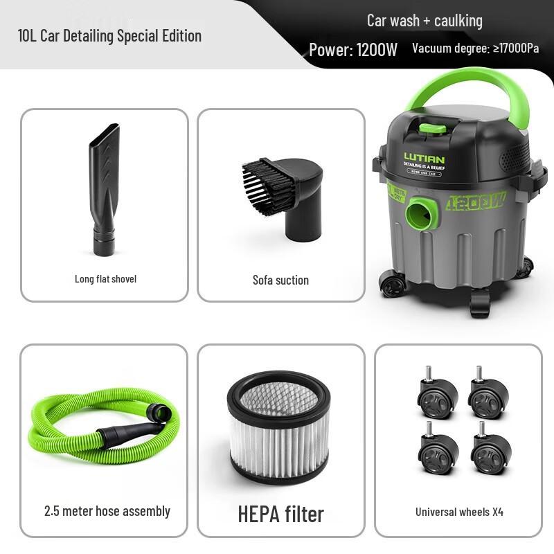 Chugouxiang 10 л Высокомощный коммерческий автомобильный пылесос CN вилка (адаптер в комплекте)