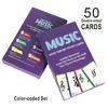 Flashcard Musicali Strumento di Studio Apprendimento Teoria delle Note per Pianoforte Flashcard Carte per l'Educazione Musicale per Studenti di Musica Principianti