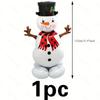 2pcs Festive Christmas Snowman Balloon,Standing Foil Inflatable,Perfect for Holiday Mall or Home Decor, Christmas Decorations