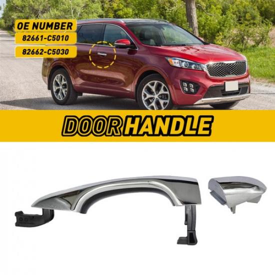 For Kia Sorento 16-20 Front Door Handle Right Passenger Chrome 82661-C5010 EXV