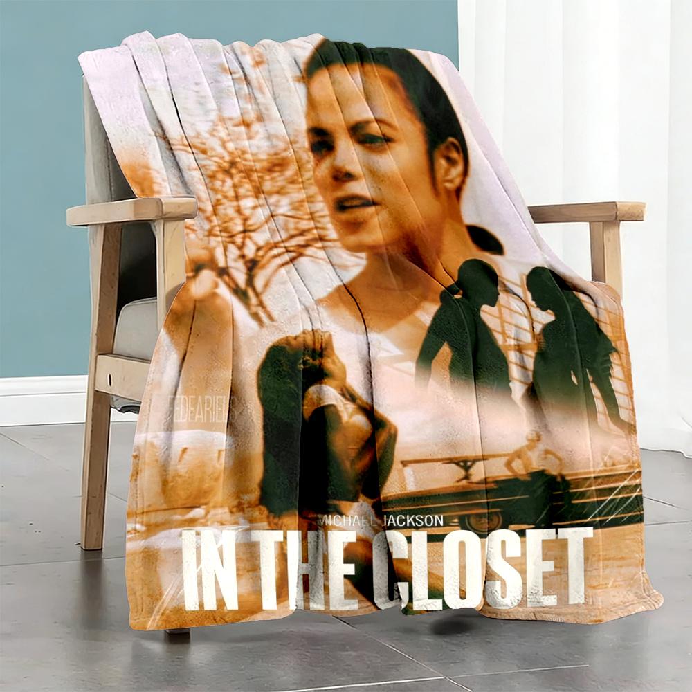 Michael Jackson Blanket Warmthful Decor Great For Chair Office Bed Allseason Use Digital Print Birthday Christmas Gift Blanket