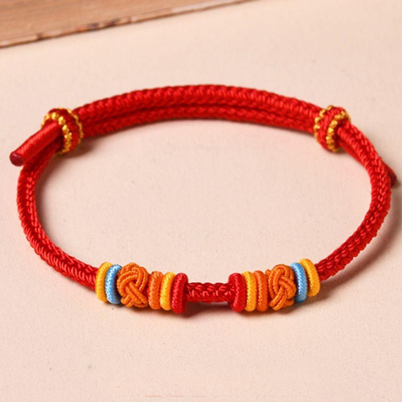 

Сделай сам Золотой Ребенок Стереотипная Веревка Съемные Переводные Бусины Red Adult [16-18]]