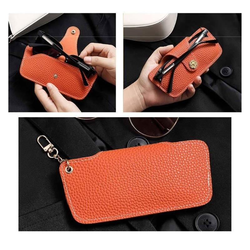 Eyeglasses Case PU Carrying Case Glasses Holder Reading Glasses Case For Women Eyeglass Holder Pouch