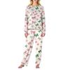 Women's Butterfly Print Long,Sleeved Pajama Set