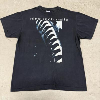 T-shirt Vintage Nine Inch Nails Metal Band T 1991 “now I’m Nothing” Taglia XL Ristampa