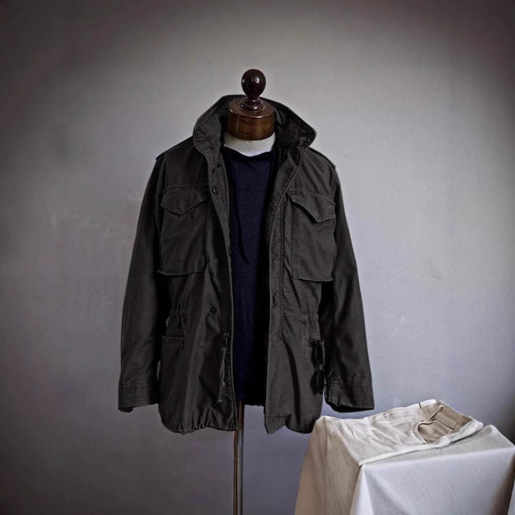 2026 Nowa męska kurtka wiosenno-jesienna, Styl vintage workwear, Luźny krój, Wielokieszeniowy płaszcz casualowy