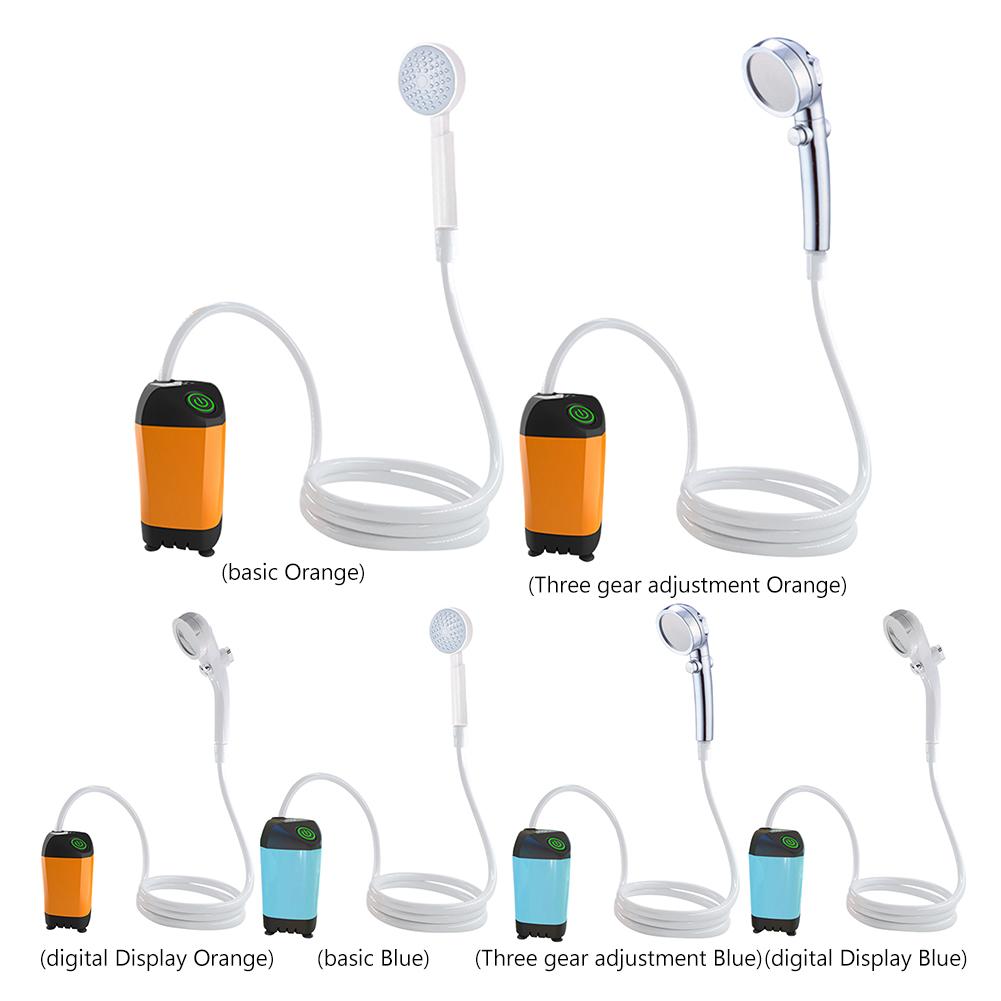 Venkovní kempingová sprcha Přenosná elektrická sprchová pumpa 4800mAh IPX7 Vodotěsná Snadné použití pro turistiku Cestování Pláž Zvíře