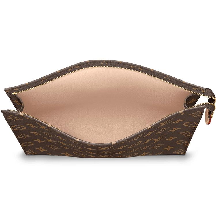 Louis Vuitton Toiletry Pouch 26 Classic Monogram Canvas And Leather Wash Bag Unisex Pouches Brown M47542