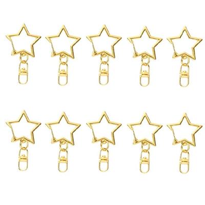 Pachet de 10 Accesorii Chei în Formă de Stea cu Design Artistic Cifra 8 Organizator Zilnic de Chei pentru Persoane Stilate