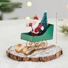 2025 Iron Art Christmas Decorations: Small Santa, Reindeer, Snowman Mailbox Ornaments.