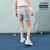 Li Ning Badminton Series Breathable Lightweight Casual Shorts Women Shorts Gray AAPU170-2