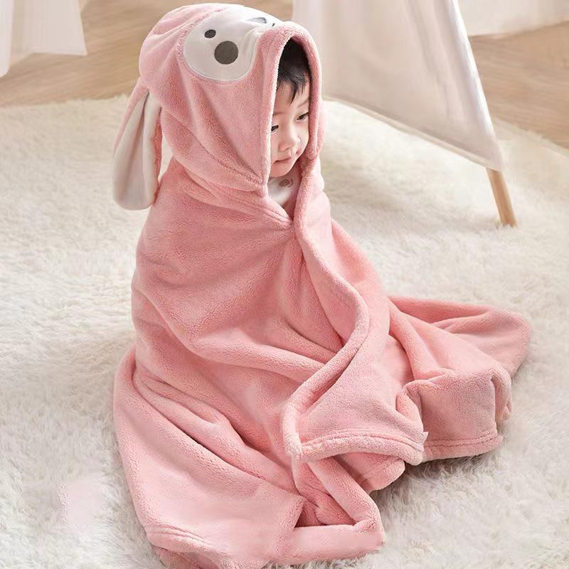 Super Soft Absorbent Hooded Cape Towel for Kids - Medium & Large, Unisex, Perfect for Bath & Summer Outings