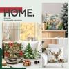 Watercolor Christmas Cushions Pillowcase Polyester Cushion Cover Throw Pillow Pillowcover Home Car Sofa Decor