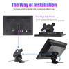 KTYDKP 10.1 Inch Car HDMI Monitor with VGA for TV Computer LCD Color Screen for PC Home Security System Backup Camera Display