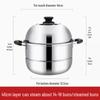 Thickened Stainless Steel Two-Layer Steamer Pot